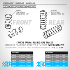 FRONT BIG BORE CONICAL SPRING-SET L=42.5MM - 4 DOTS (2) 368384