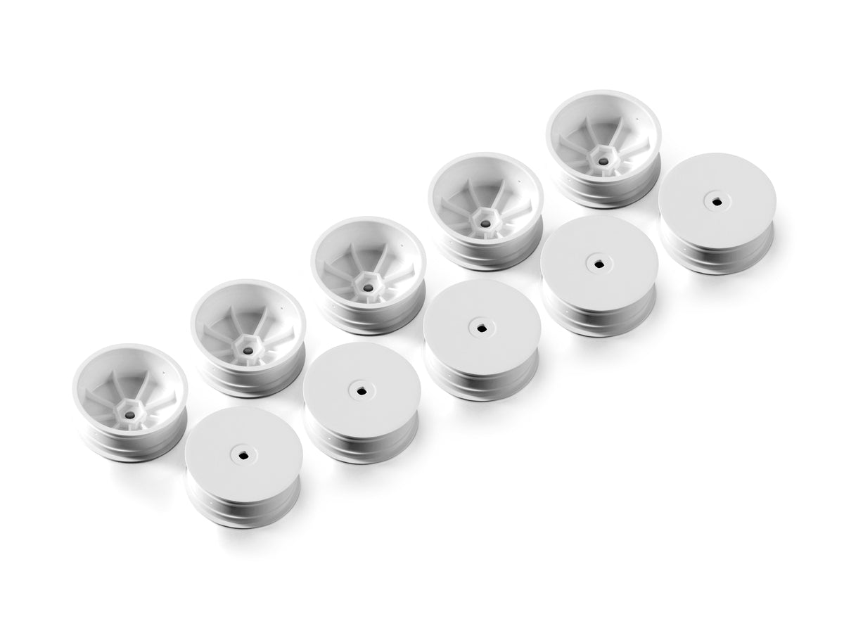 4WD FRONT WHEEL AERODISK WITH 12MM HEX IFMAR - WHITE - HARD (10)