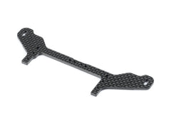 X12 CARBON ADJUSTABLE REAR POD LOWER PLATE FOR 1-PIECE CHASSIS - FRONT
