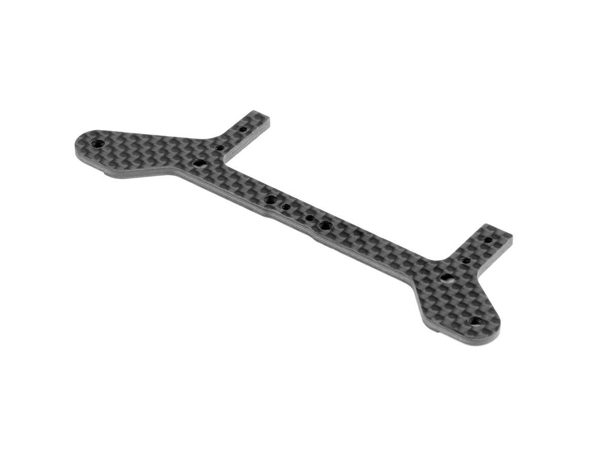 X10 CARBON REAR POD LOWER PLATE FOR 1-PIECE CHASSIS - FRONT