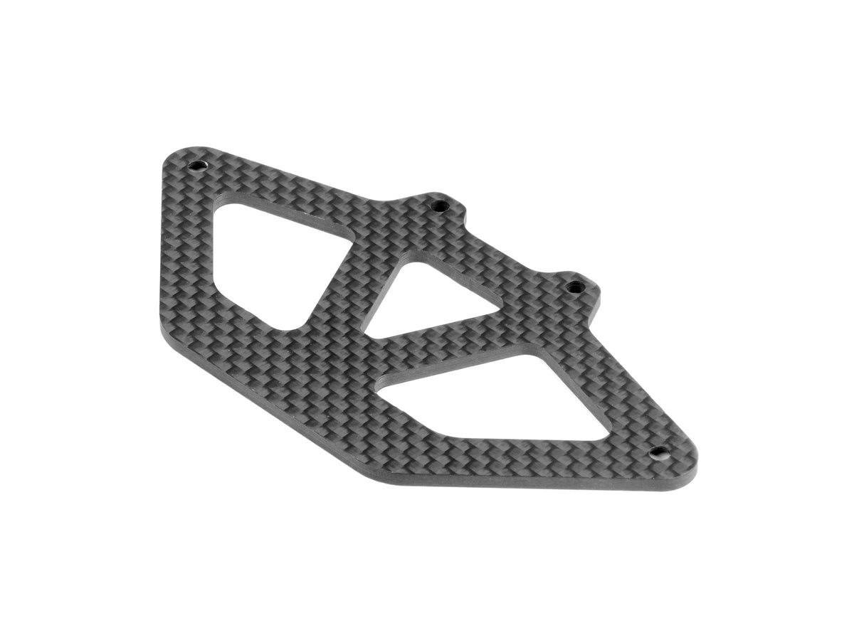 X10 CARBON BUMPER LOWER HOLDER FOR 1-PIECE CHASSIS