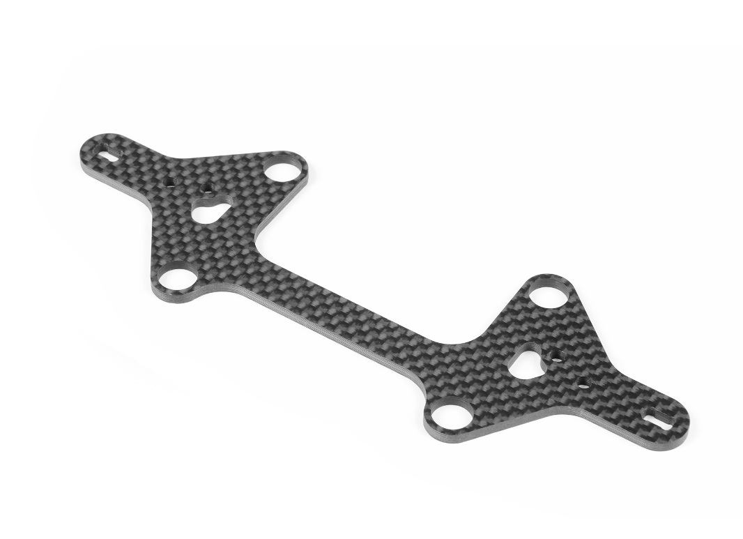 X12 GRAPHITE LOWER SUSPENSION ARM PLATE 2.5MM - WIDER +2MM