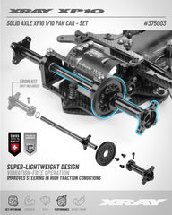 XRAY SOLID AXLE XP10 1/10 PAN CAR - SET