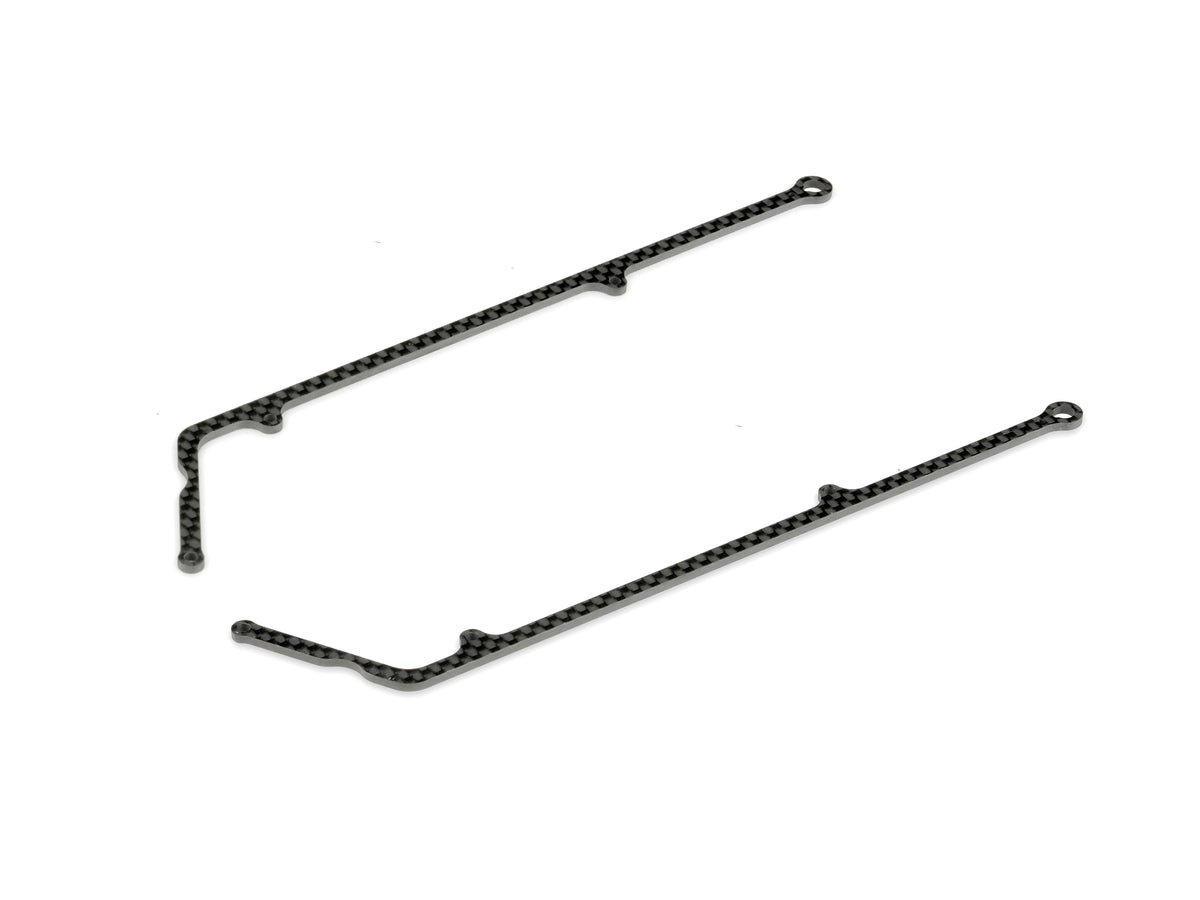 X10 CARBON SIDE BRACE FOR 1-PIECE CHASSIS (2)