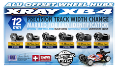 ALU WHEEL HUB 12MM - OFFSET "+4.5MM" (2)