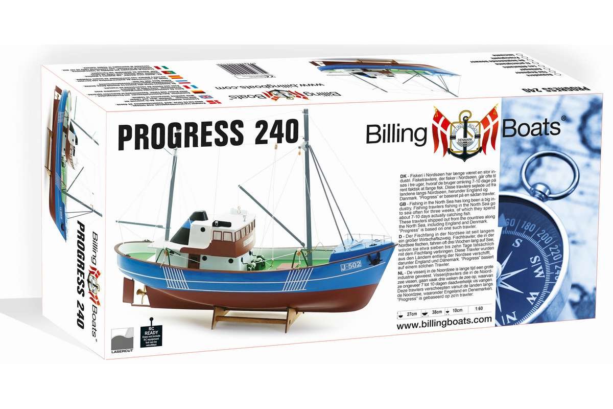 Billing Boats 1:60 Progress - plastic hull - photo manual