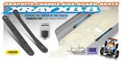XB8 GRAPHITE BRACE FOR CHASSIS SIDE GUARDS - SET
