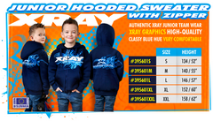 (XL) XRAY Junior Sweater Hodded With Zipper - Blue (XL)