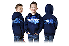 (XL) XRAY Junior Sweater Hodded With Zipper - Blue (XL)