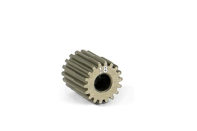 18T / 64 NARROW PINION GEAR ALU HARD COATED