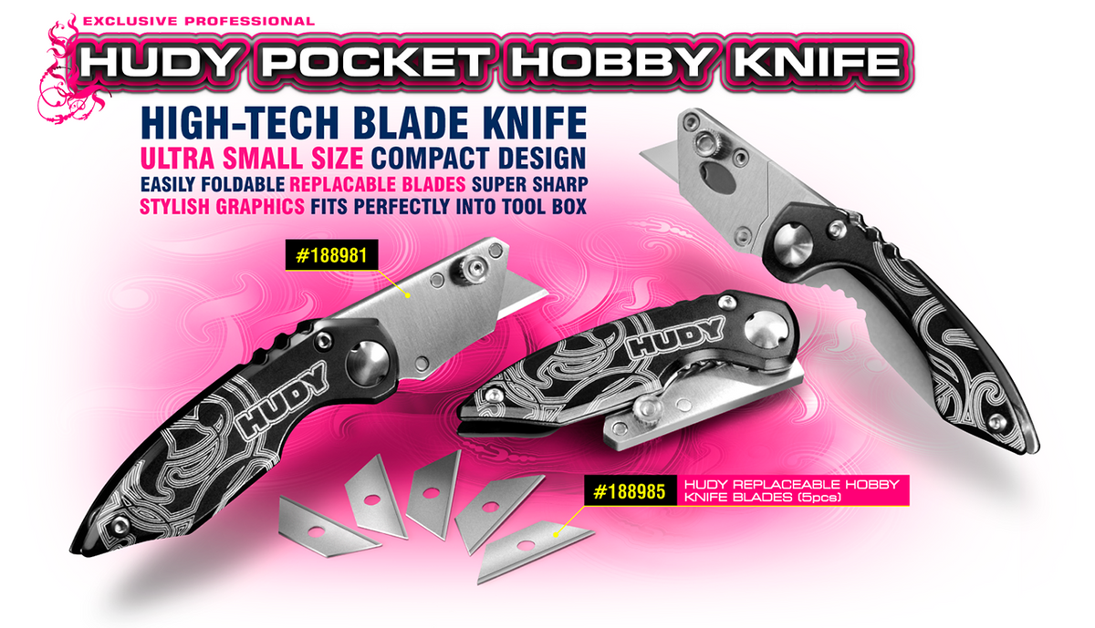 HUDY Replaceable Hobby Knife Blades (5pcs)