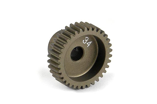 34T / 64 NARROW PINION GEAR ALU HARD COATED