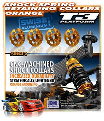 ALU XRAY SHOCK SPRING RETAINING COLLAR - ORANGE (4)