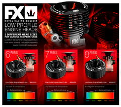 FX Engine Head - Low Profile - 8 Ribs