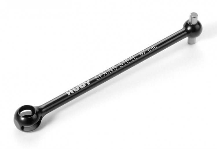REAR DRIVE SHAFT 67MM WITH 2.5MM PIN - HUDY SPRING STEEL™