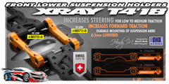 ALU FRONT LOWER 1-PIECE SUSPENSION HOLDER - REAR - FR-LOW