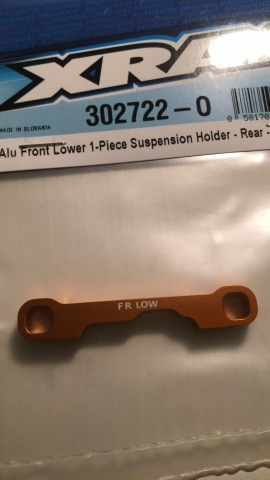 ALU FRONT LOWER 1-PIECE SUSPENSION HOLDER - REAR - FR-LOW