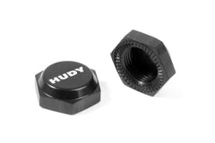 HUDY Alu Wheel Nut M12 - Ribbed (2)