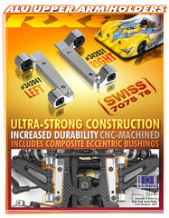 ALU UPPER ARM HOLDER RIGHT - SWISS 7075 T6 - SET