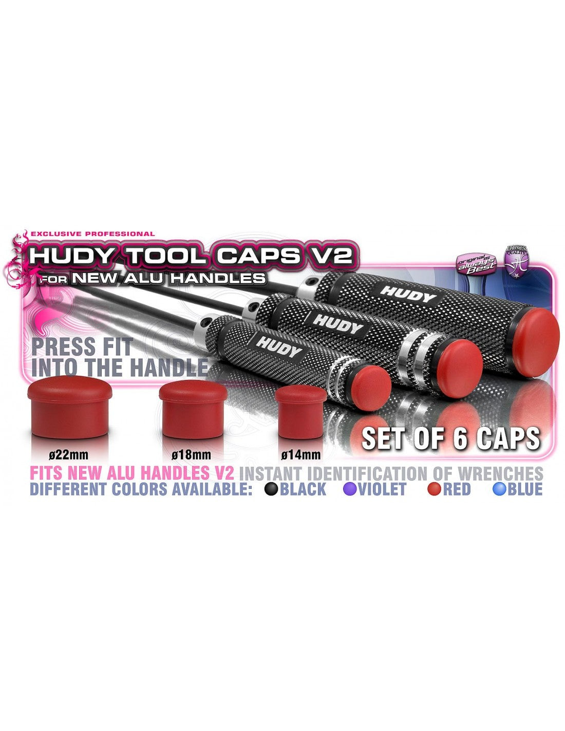 CAP FOR 14MM HANDLE - RED (6)