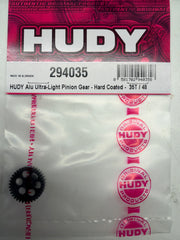 HUDY ALU ULTRA-LIGHT PINION GEAR - HARD COATED -  35T / 48