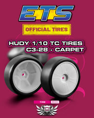 HUDY 1/10 TOURING CARPET TIRE C3-28 (4) ETS tire