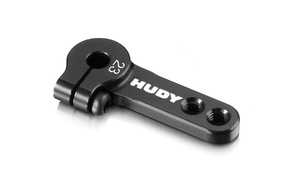 ALU CLAMP SERVO HORN - KO PROPO, JR, SANWA, AIRTRONICS - 2-HOLE - 23T