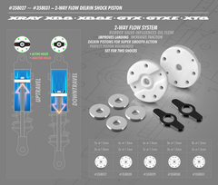 2-WAY FLOW DELRIN SHOCK PISTON 8-H. (1.2MM) & 2-H. (1.2MM) (2)