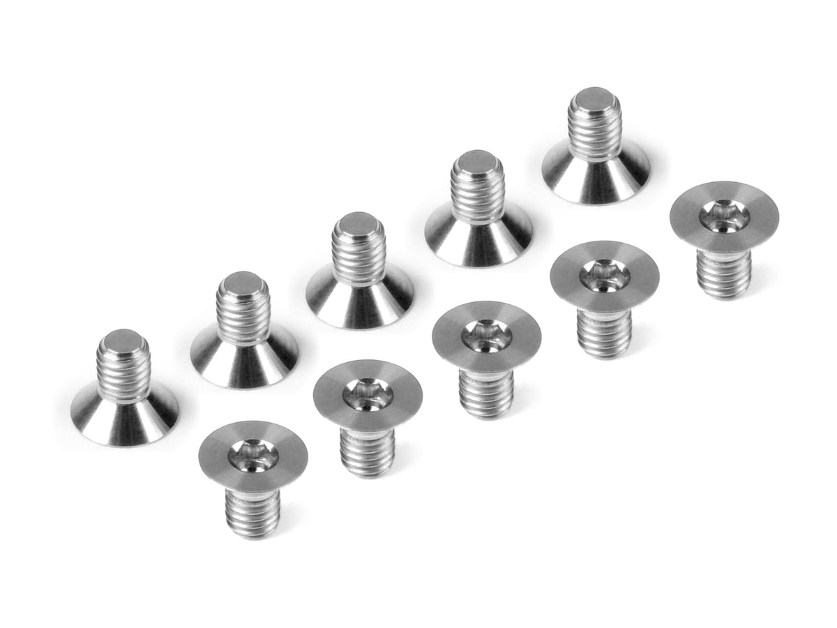 HUDY TITANIUM FLAT HEAD SCREW M3x5 (10)