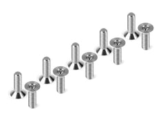 HUDY TITANIUM FLAT HEAD SCREW M3x10 (10)