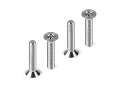 HUDY TITANIUM FLAT HEAD SCREW M3x16 (4)
