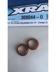 ULP ALU SHOCK ADJUSTABLE NUT - V2 - ORANGE (2)