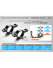 ALU UPPER ECCENTRIC CLAMP FOR BALL-BEARING - SWISS 7075 T6 (1)