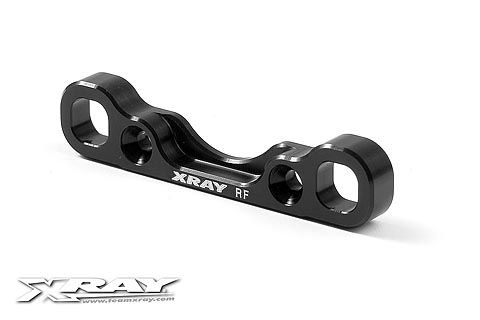 XB808 ALU REAR LOWER SUSP. HOLDER - FRONT - SQUARE ADJ. ROLL-CENTER