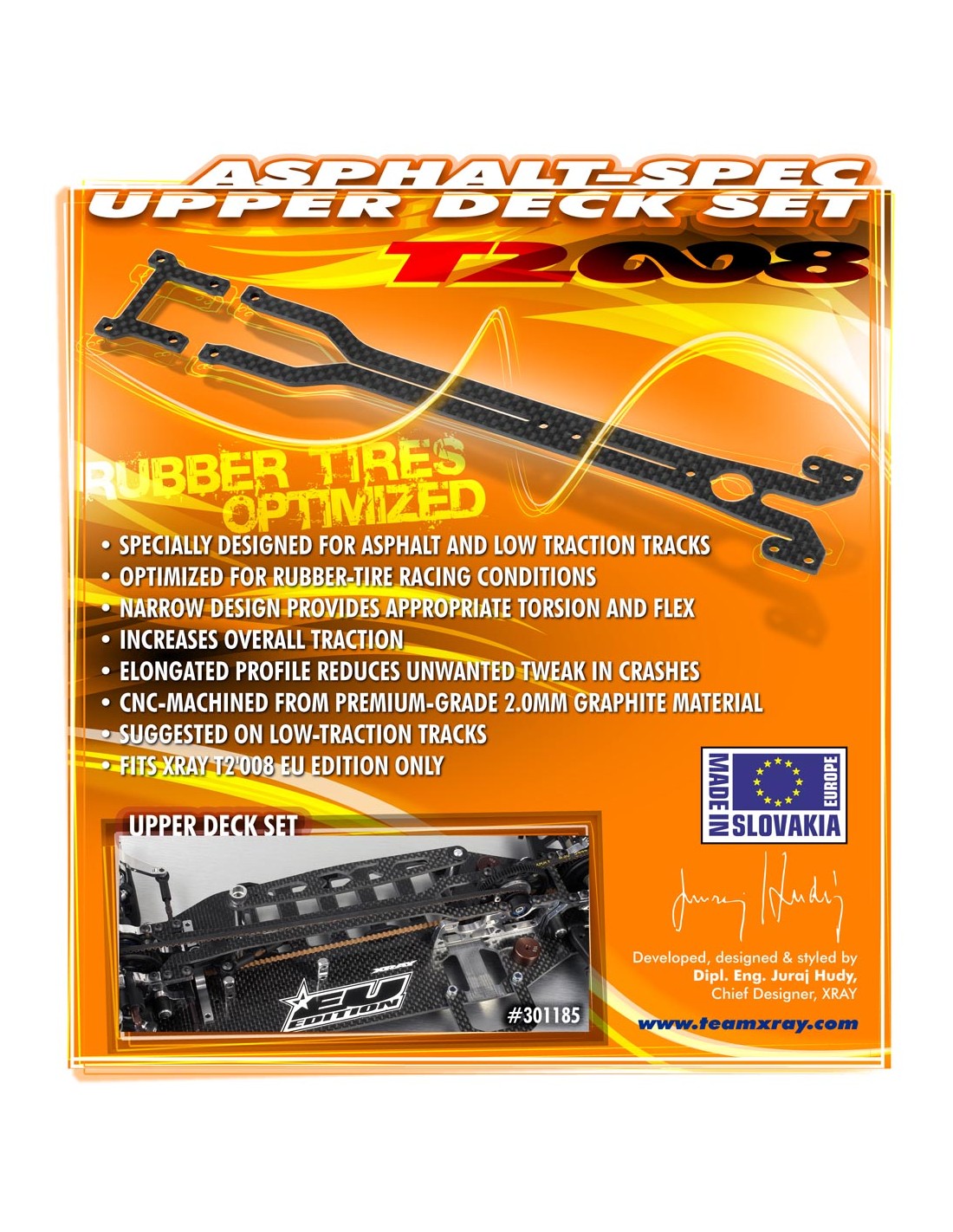 T2'008 ASPHALT-SPEC UPPER DECK GRAPHITE + REAR UPPER DECK - SET