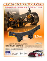 T2'008 SHOCK TOWER REAR 3.5MM GRAPHITE - ULTRA STRONG
