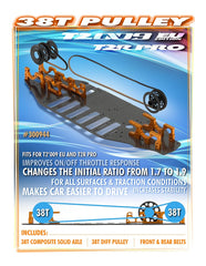 T2'009 - RUBBER-SPEC CONVERSION SET - 38T PULLEY 301110