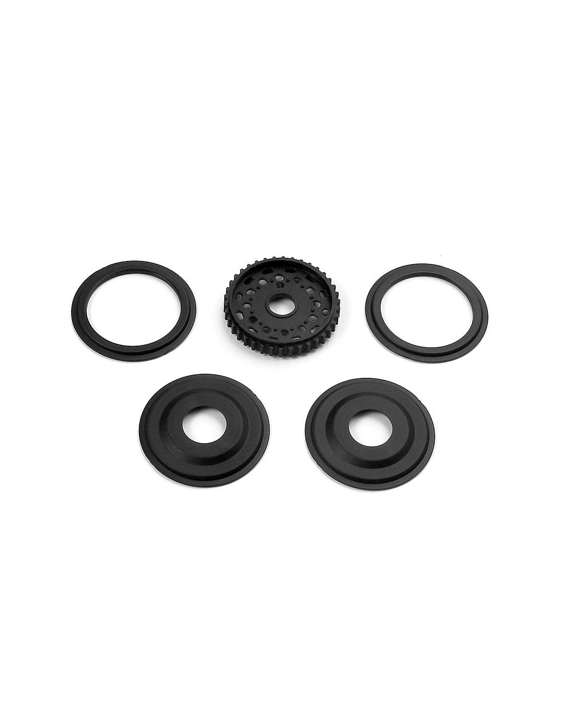 DIFF PULLEY 38T WITH LABYRINTH DUST COVERS