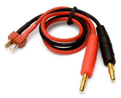 DYNOMAX Charge Lead T-Plug with 4mm Banana Connectors