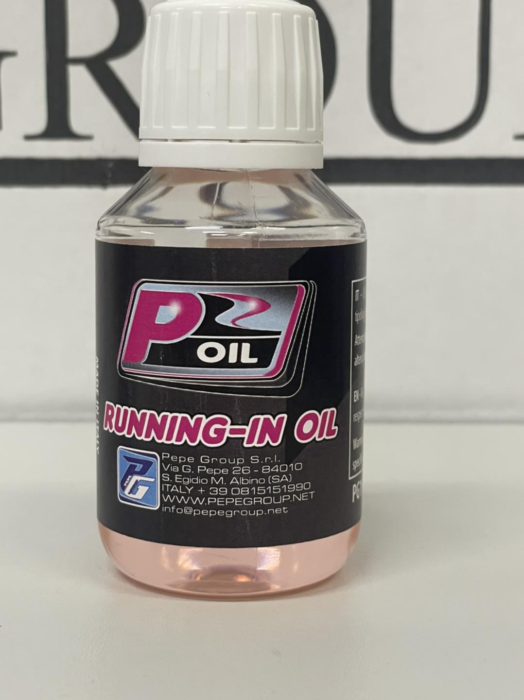 PG Running-IN Oil (for 4 liters) 88g Energy PEPE