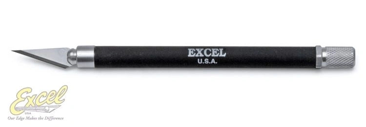 EXCEL Knife K18 Black Grip kniv