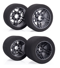 Matrix 1/8 FIVE carbon 32 og 35 Shore RC Model Tires 4 stk. (gule pakker)