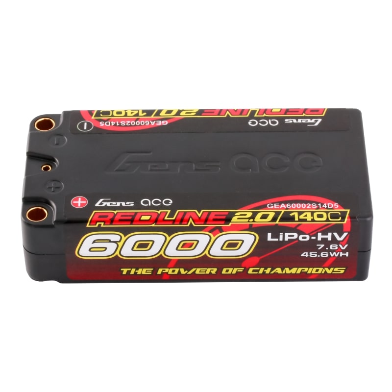 GensAce Redline 2.0 Shorty 2S HV 7.6V-140C-6000 96x47x25mm 220g