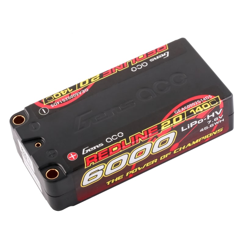 GensAce Redline 2.0 Shorty 2S HV 7.6V-140C-6000 96x47x25mm 220g