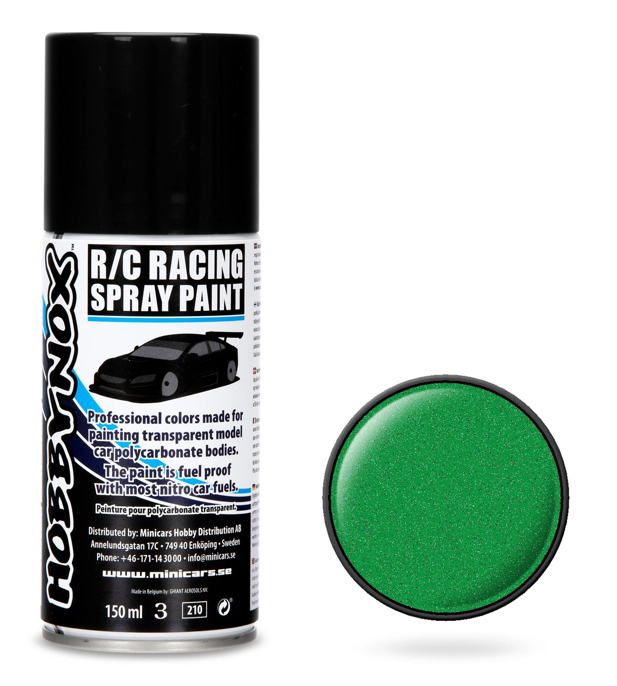 HOBBYNOX Metallic Green R/C Racing Spray Paint 150 ml