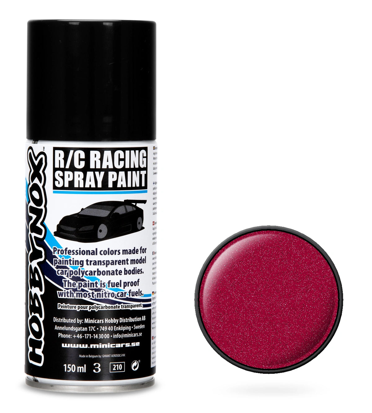 HOBBYNOX Metallic Red R/C Racing Spray Paint 150 ml