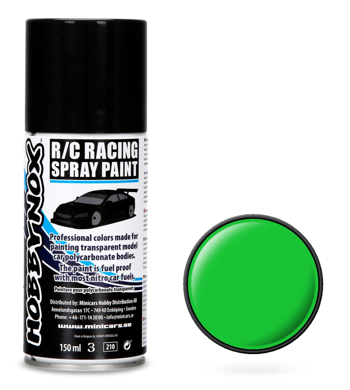 HOBBYNOX Bright Green R/C Racing Spray Paint 150 ml