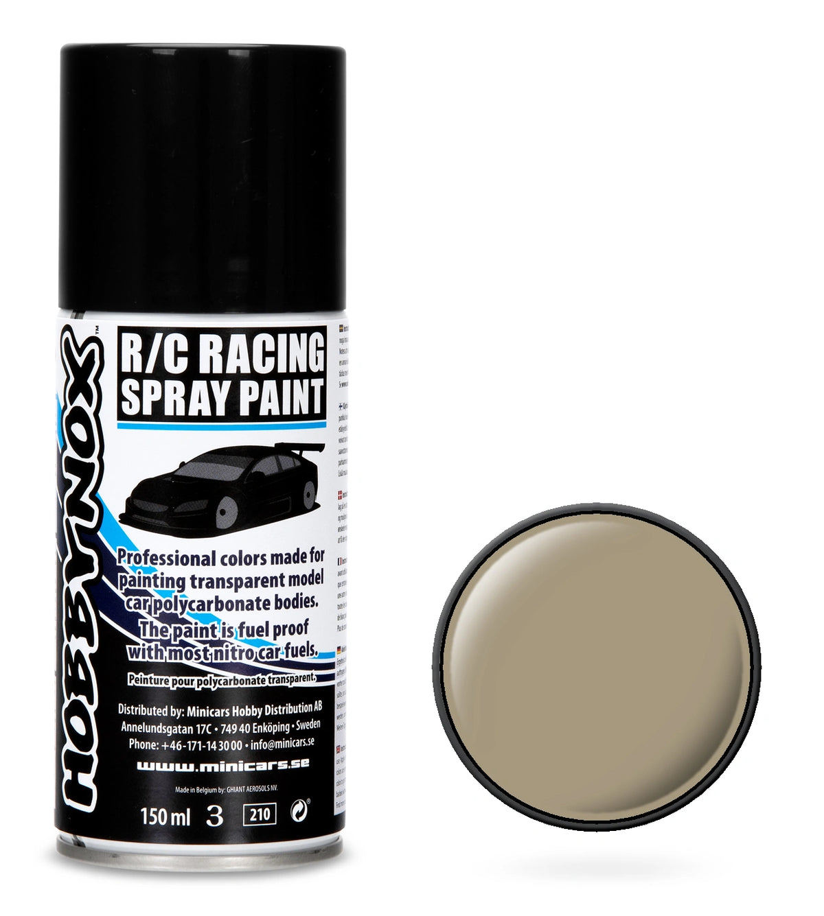 HOBBYNOX Beige R/C Racing Spray Paint 150 ml