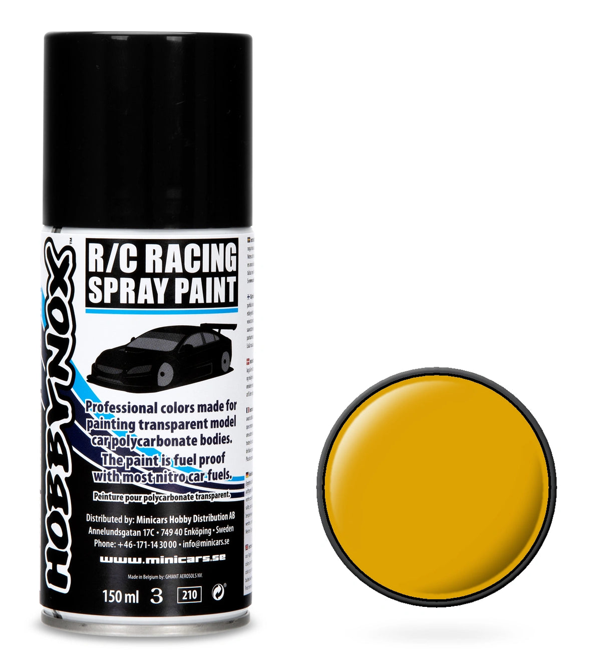 HOBBYNOX Camel Yellow R/C Racing Spray Paint 150 ml