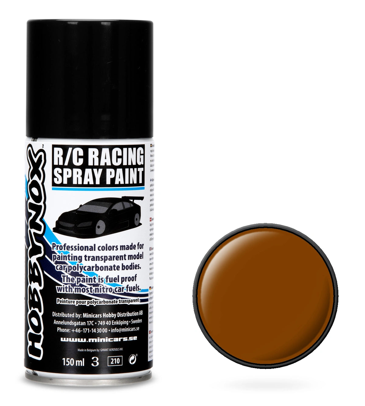 HOBBYNOX Brown R/C Racing Spray Paint 150 ml